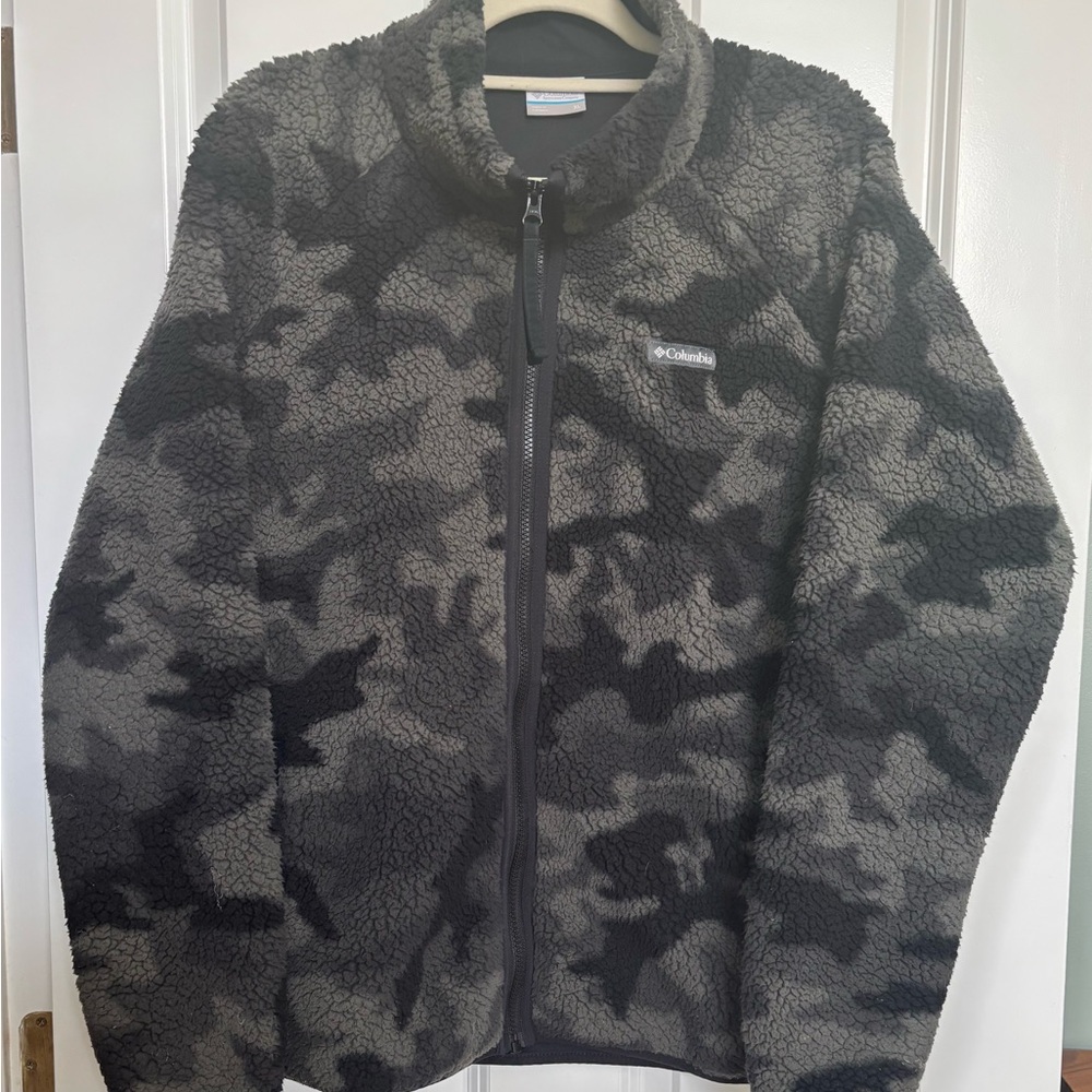 Columbia Black and Gray Fleece Jacket